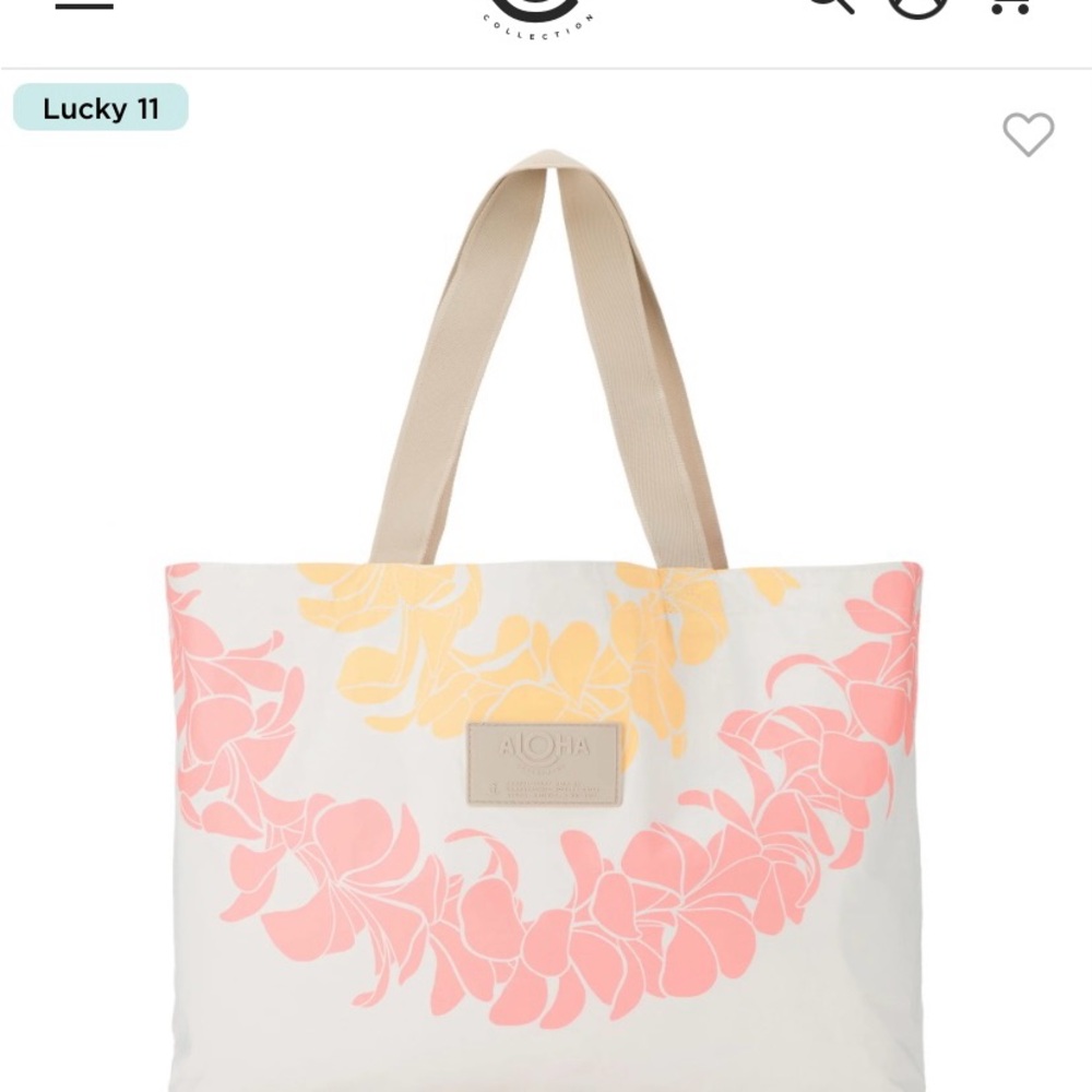 ALOHA Collection Vibrant Pink and Yellow Totes with Artistic Floral Designs